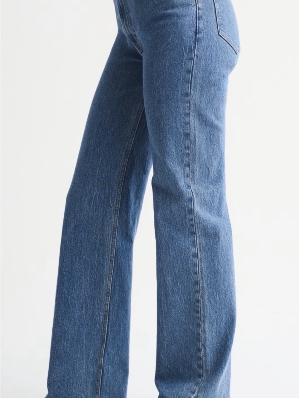 Abercrombie & Fitch 90s relaxed jean high-rise blue 30/10r women’s denim classic - Picture 16 of 16